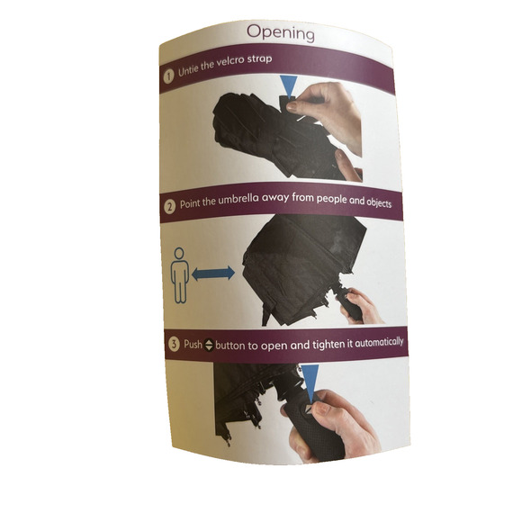 Tumella Compact Folding Rain Umbrella Interstellar Galaxy Stars - Picture 7 of 7